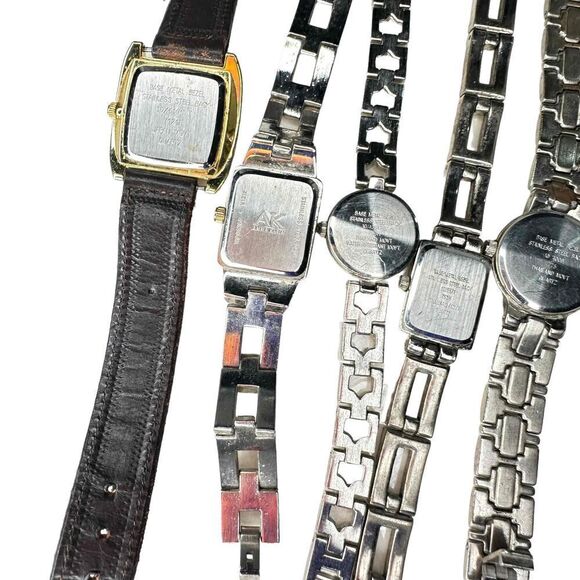 Lot of 6 Anne Klein (II) Watches Leather Bands Analog Quartz Good to EUC - Picture 11 of 11